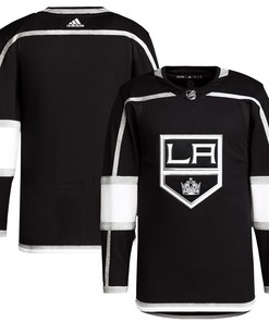 Los Angeles Kings Adidas Home Primegreen Authentic Pro Blank Jersey - Black Nhl