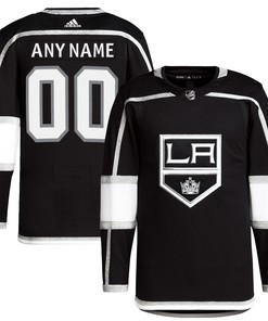 Los Angeles Kings Adidas Home Primegreen Authentic Pro Custom Jersey - Black Custom Jerseys Nhl