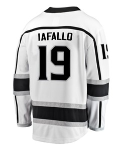 Los Angeles Kings Alex Iafallo 19 Away 2022 Stanley Cup Playoffs Breakaway Men Jersey - White