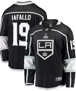 Los Angeles Kings Alex Iafallo 19 Home 2022 Stanley Cup Playoffs Breakaway Men Jersey - Black