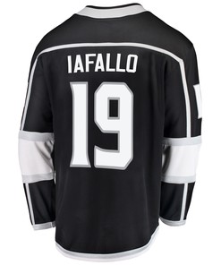 Los Angeles Kings Alex Iafallo 19 Home 2022 Stanley Cup Playoffs Breakaway Men Jersey - Black