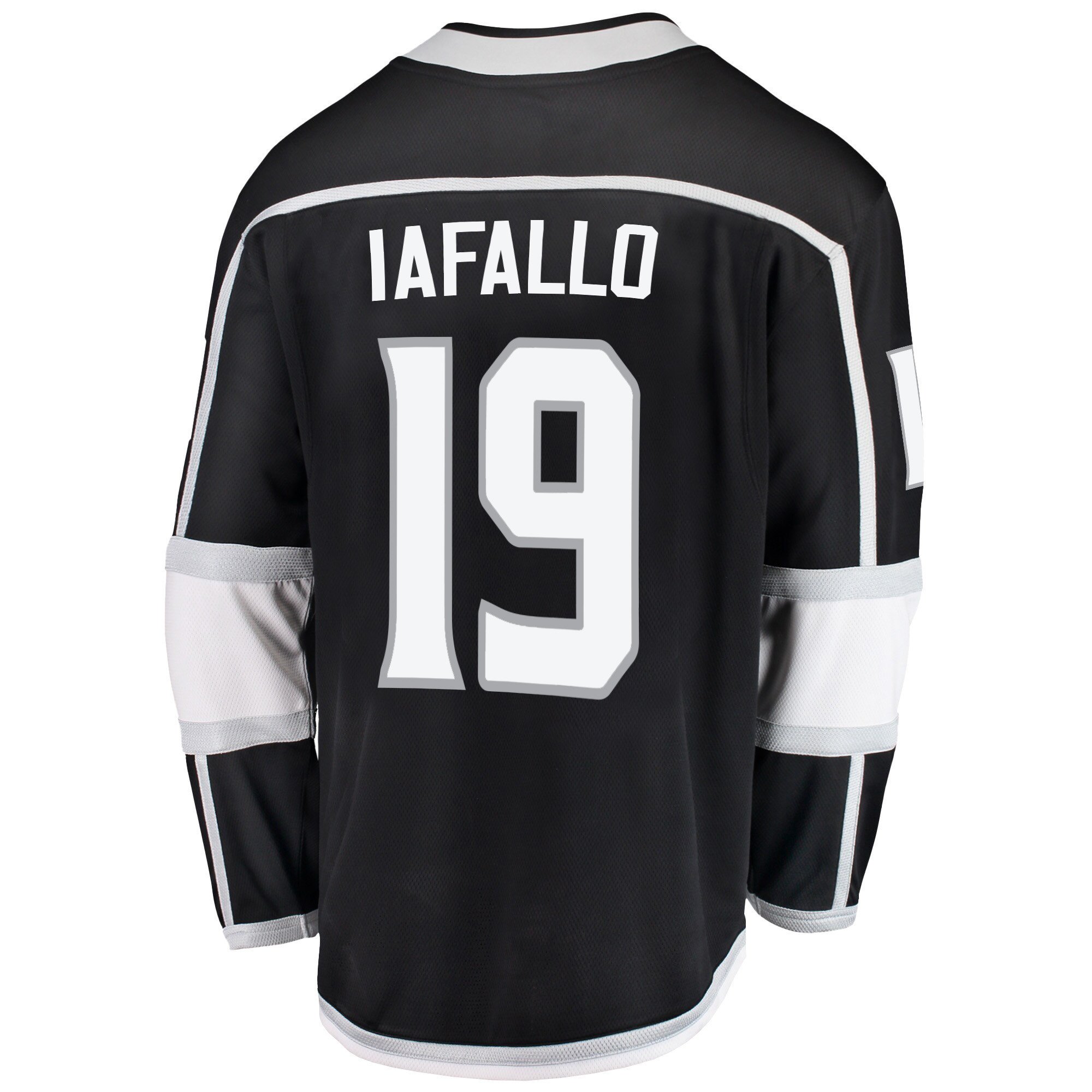 Los Angeles Kings Alex Iafallo 19 Home 2022 Stanley Cup Playoffs Breakaway Men Jersey - Black