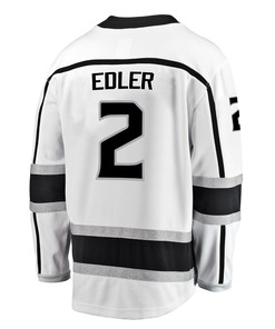 Los Angeles Kings Alexander Edler 2 Away 2022 Stanley Cup Playoffs Breakaway Men Jersey - White