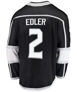 Los Angeles Kings Alexander Edler 2 Home 2022 Stanley Cup Playoffs Breakaway Men Jersey - Black