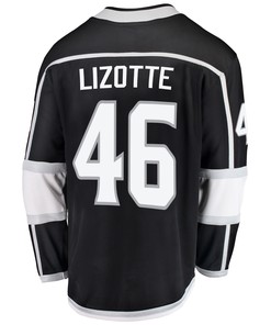 Los Angeles Kings Blake Lizotte 46 Home 2022 Stanley Cup Playoffs Breakaway Men Jersey - Black