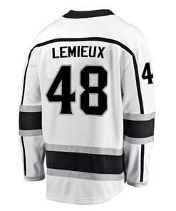 Los Angeles Kings Brendan Lemieux 48 Away 2022 Stanley Cup Playoffs Breakaway Men Jersey - White
