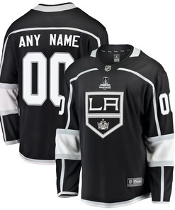 Los Angeles Kings Custom Home 2022 Stanley Cup Playoffs Breakaway Men Jersey - Black