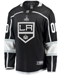 Los Angeles Kings Custom Home 2022 Stanley Cup Playoffs Breakaway Men Jersey - Black