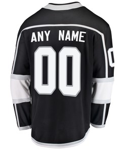 Los Angeles Kings Custom Home 2022 Stanley Cup Playoffs Breakaway Men Jersey - Black