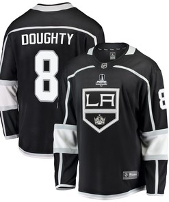 Los Angeles Kings Drew Doughty 8 Home 2022 Stanley Cup Playoffs Breakaway Men Jersey - Black