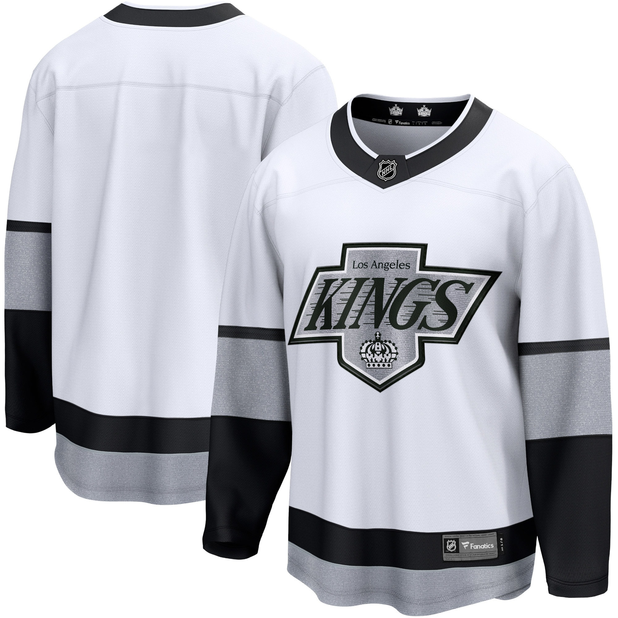 Los Angeles Kings Fanatics Branded Alternate Premier Breakaway Team Jersey - White Nhl
