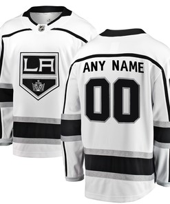 Los Angeles Kings Fanatics Branded Away Breakaway Custom Jersey White Custom Jerseys Nhl