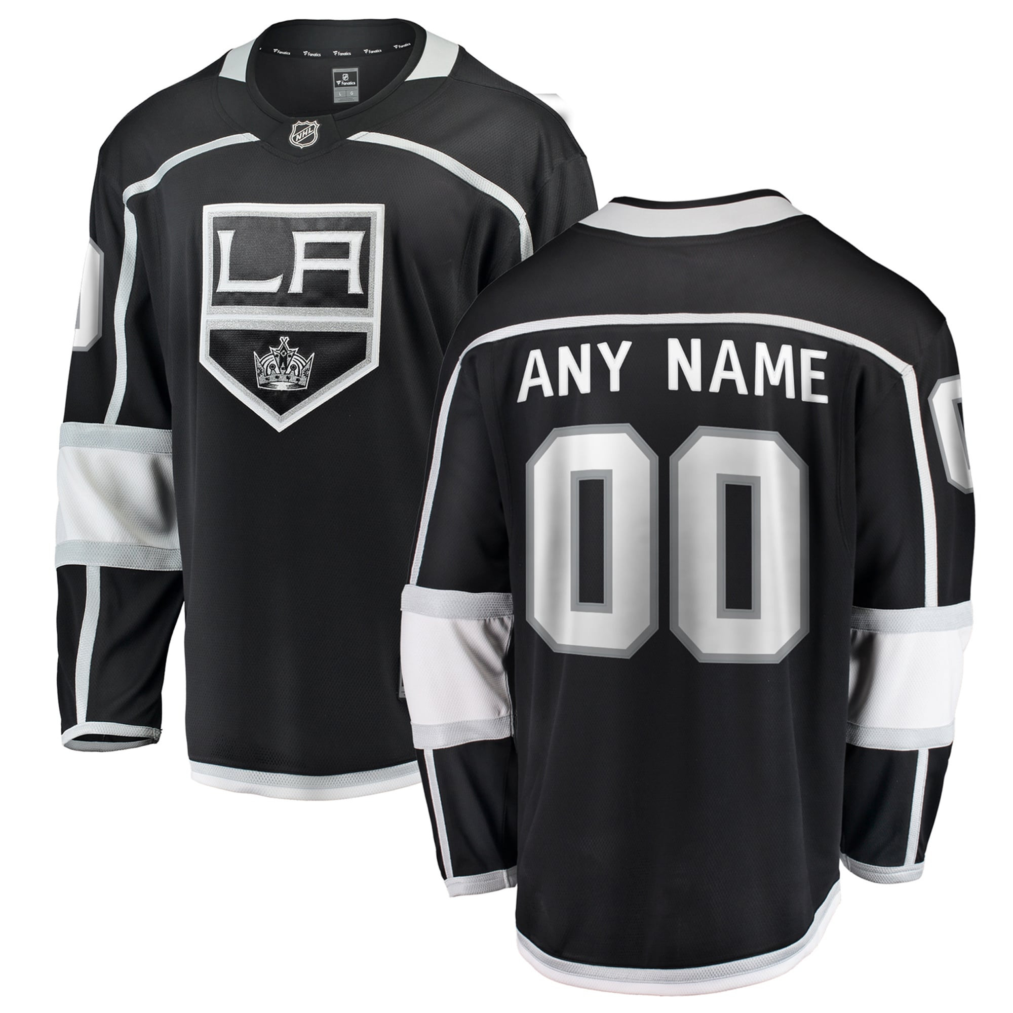 Los Angeles Kings Fanatics Branded Home Breakaway Custom Jersey - Black Custom Jerseys Nhl