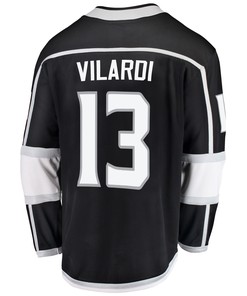 Los Angeles Kings Gabriel Vilardi 13 Home 2022 Stanley Cup Playoffs Breakaway Men Jersey - Black