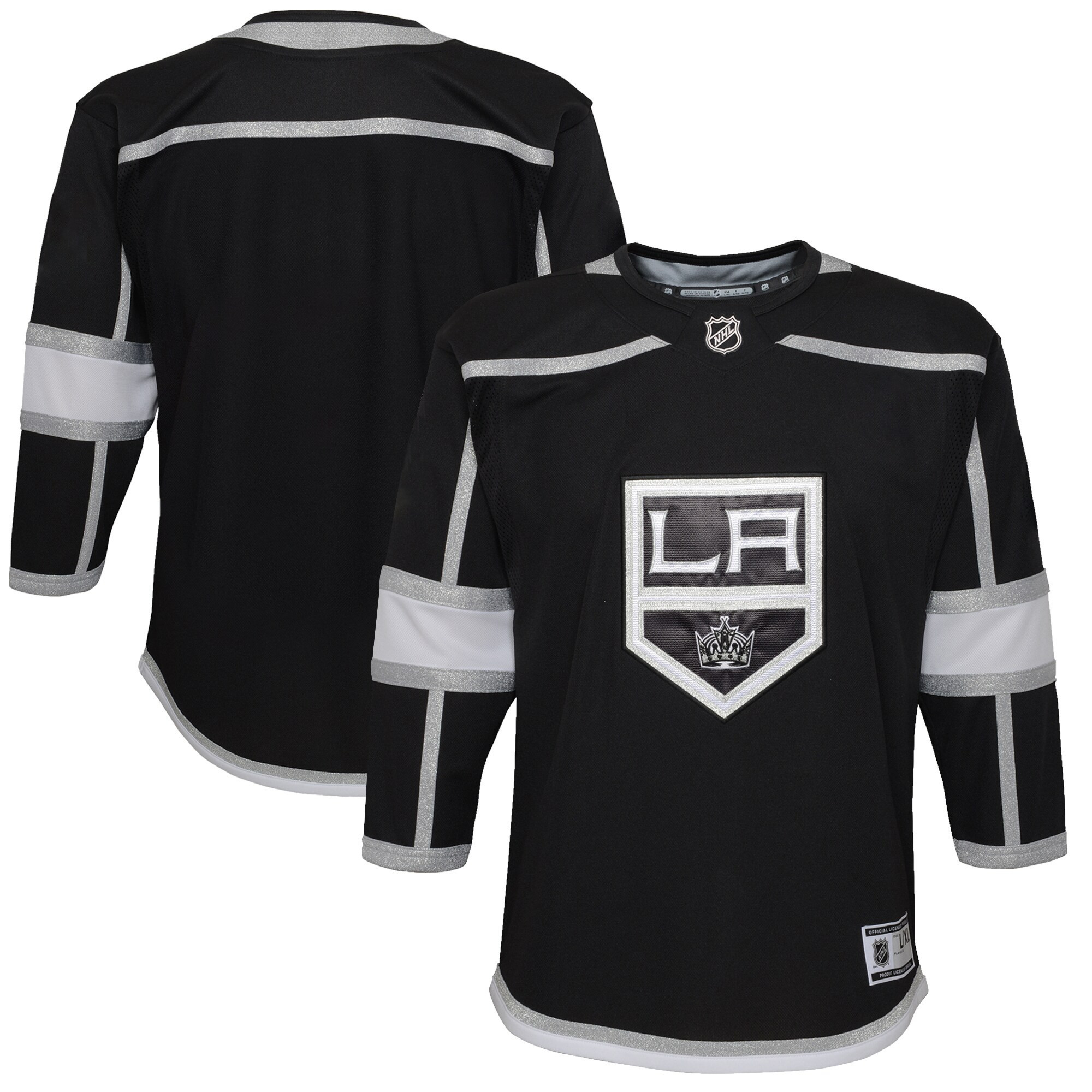 Los Angeles Kings Home Premier Blank Jersey - Black Nhl