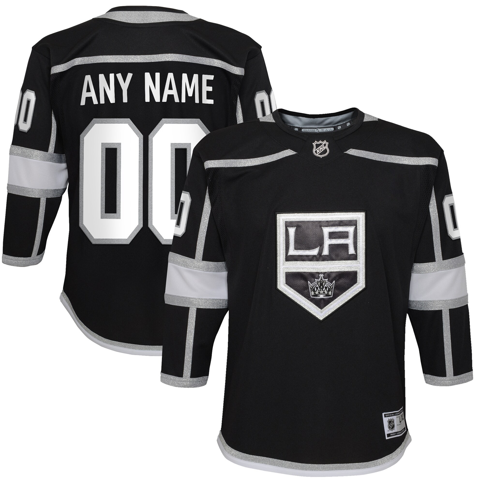 Los Angeles Kings Home Premier Custom Jersey - Black Custom Jerseys Nhl