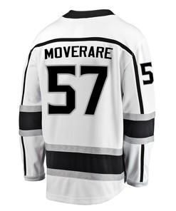 Los Angeles Kings Jacob Moverare 57 Away 2022 Stanley Cup Playoffs Breakaway Men Jersey - White