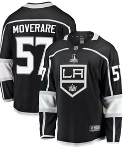 Los Angeles Kings Jacob Moverare 57 Home 2022 Stanley Cup Playoffs Breakaway Men Jersey - Black