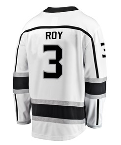 Los Angeles Kings Matt Roy 3 Away 2022 Stanley Cup Playoffs Breakaway Men Jersey - White