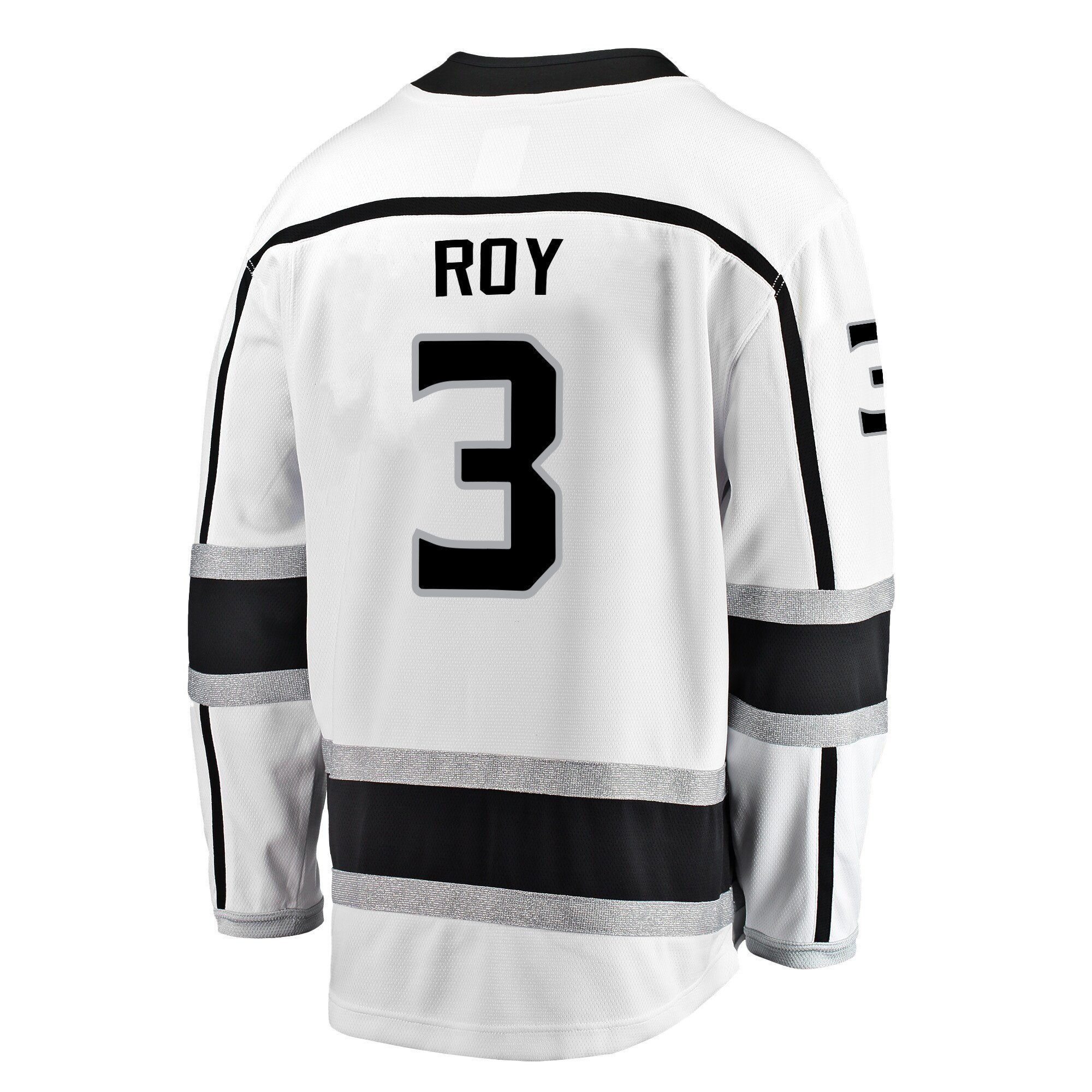 Los Angeles Kings Matt Roy 3 Away 2022 Stanley Cup Playoffs Breakaway Men Jersey - White