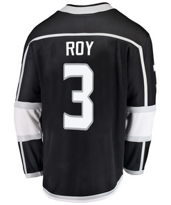 Los Angeles Kings Matt Roy 3 Home 2022 Stanley Cup Playoffs Breakaway Men Jersey - Black