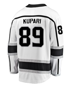 Los Angeles Kings Rasmus Kupari 89 Away 2022 Stanley Cup Playoffs Breakaway Men Jersey - White