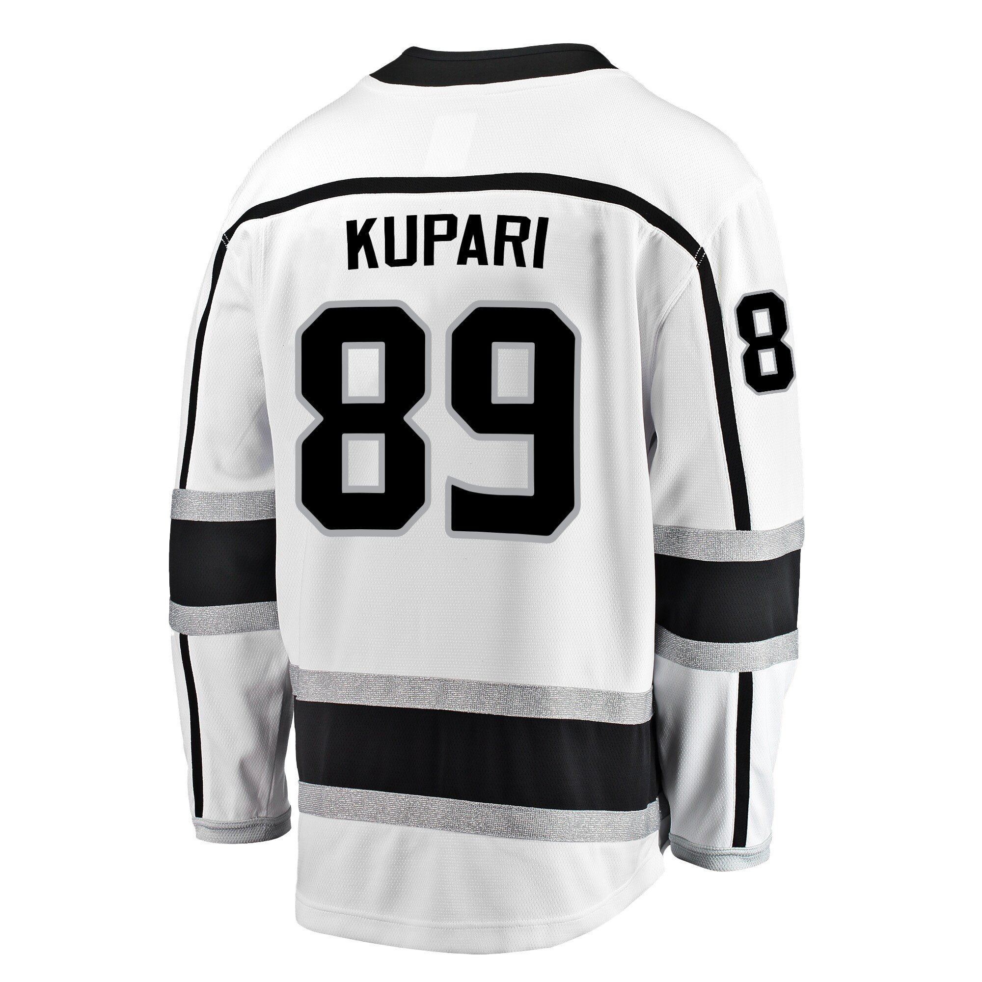 Los Angeles Kings Rasmus Kupari 89 Away 2022 Stanley Cup Playoffs Breakaway Men Jersey - White