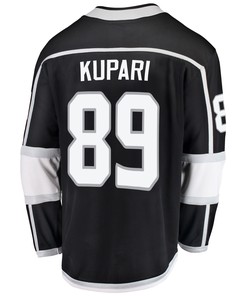 Los Angeles Kings Rasmus Kupari 89 Home 2022 Stanley Cup Playoffs Breakaway Men Jersey - Black