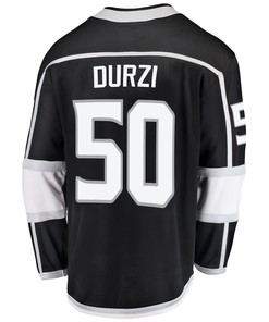 Los Angeles Kings Sean Durzi 50 Home 2022 Stanley Cup Playoffs Breakaway Men Jersey - Black