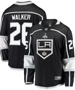 Los Angeles Kings Sean Walker 26 Home 2022 Stanley Cup Playoffs Breakaway Men Jersey - Black