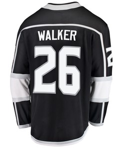 Los Angeles Kings Sean Walker 26 Home 2022 Stanley Cup Playoffs Breakaway Men Jersey - Black