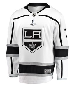 Los Angeles Kings Tobias Bjornfot 7 Away 2022 Stanley Cup Playoffs Breakaway Men Jersey - White