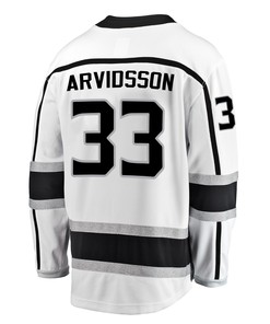 Los Angeles Kings Viktor Arvidsson 33 Away 2022 Stanley Cup Playoffs Breakaway Men Jersey - White