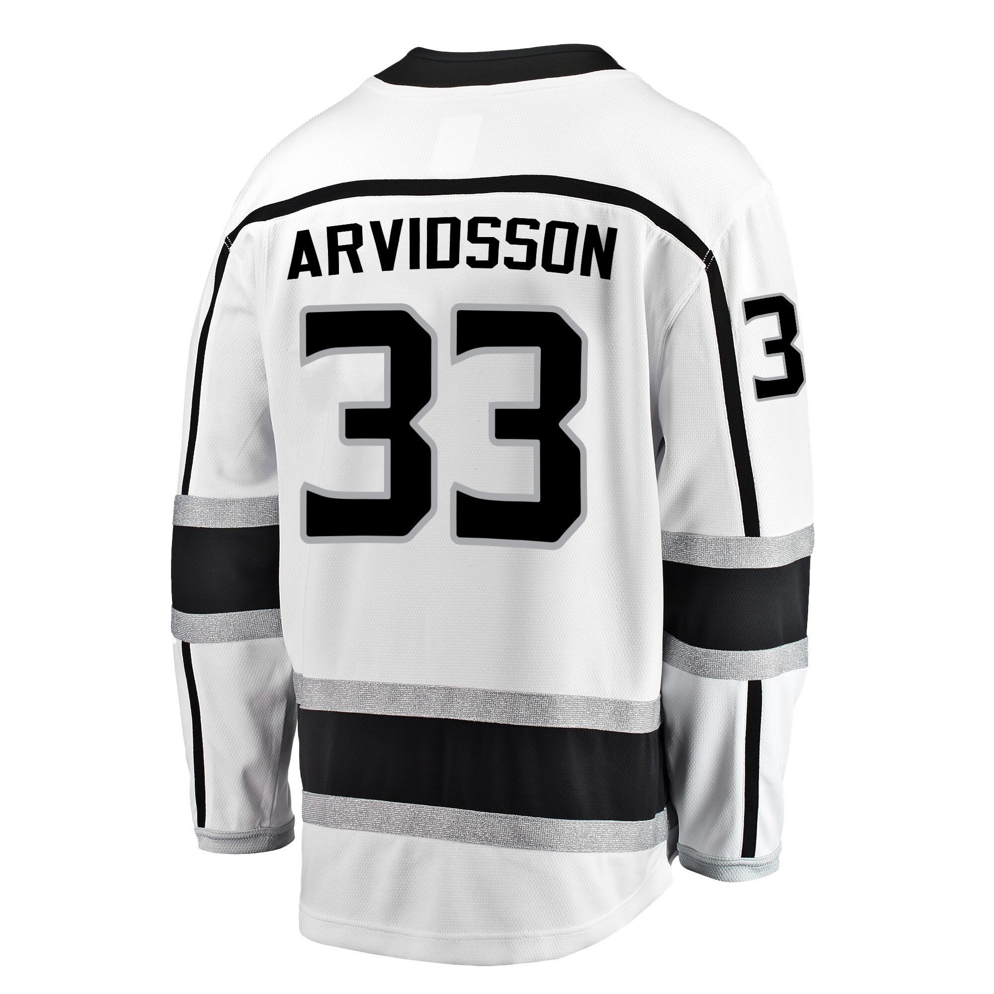 Los Angeles Kings Viktor Arvidsson 33 Away 2022 Stanley Cup Playoffs Breakaway Men Jersey - White