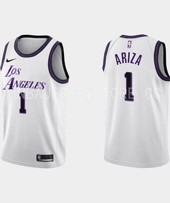 Los Angeles Lakers 1 Trevor Ariza 2022-23 City Edition White Men Jersey