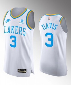 Los Angeles Lakers 3 Anthony Davis White Jersey 2022-23 Classic Edition