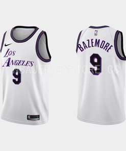 Los Angeles Lakers 9 Kent Bazemore 2022-23 City Edition White Men Jersey
