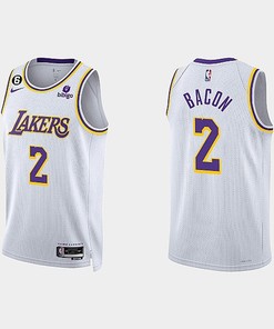 Los Angeles Lakers Dwayne Bacon 2 2022-23 Association Edition White Men Jersey Swingman