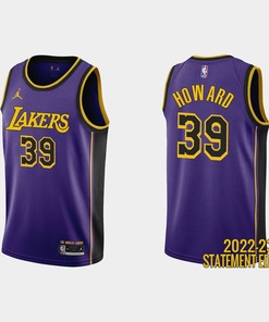 Los Angeles Lakers Dwight Howard 39 Purple 2022-23 Statement Edition Men Jersey