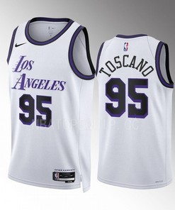 Los Angeles Lakers Juan Toscano-Anderson 95 2022-23 City Edition White Jersey
