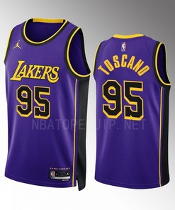Los Angeles Lakers Juan Toscano-Anderson 95 2022-23 Statement Edition Purple Jersey