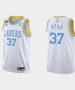 Los Angeles Lakers Matt Ryan 37 2022-23 Classic Edition White Men Jersey