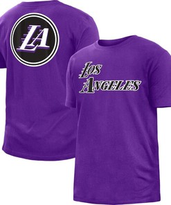 Los Angeles Lakers New Era 2022/23 City Edition T-Shirt - Purple