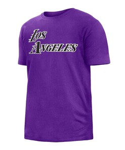Los Angeles Lakers New Era 2022/23 City Edition T-Shirt - Purple