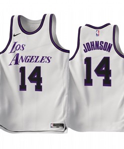 Los Angeles Lakers Sekou Doumbouya 2022-23 City Edition White 45 Jersey - Men Jersey