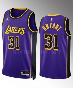 Los Angeles Lakers Thomas Bryant 31 2022-23 Statement Edition Purple Jersey