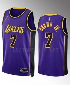 Los Angeles Lakers Troy Brown Jr. 7 2022-23 Statement Edition Purple Jersey