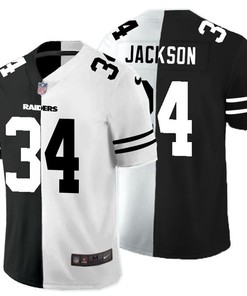 Los Angeles Raiders Bo Jackson #34 Nfl 2020 Black And White Jersey