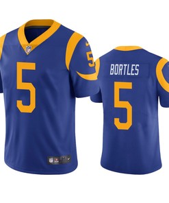 Los Angeles Rams #5 Blake Bortles Royal Vapor Untouchable Limited Jersey - Mens
