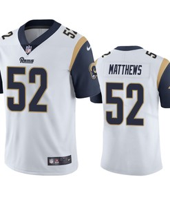 Los Angeles Rams #52 Clay Matthews White Vapor Untouchable Limited Jersey - Mens